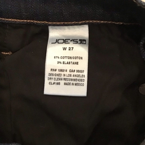 Joe’s Jeans 27 (US 4) Women's Denim Shorts Dark Blue Cuffed Monroe CRLMON4870 - Picture 7 of 10